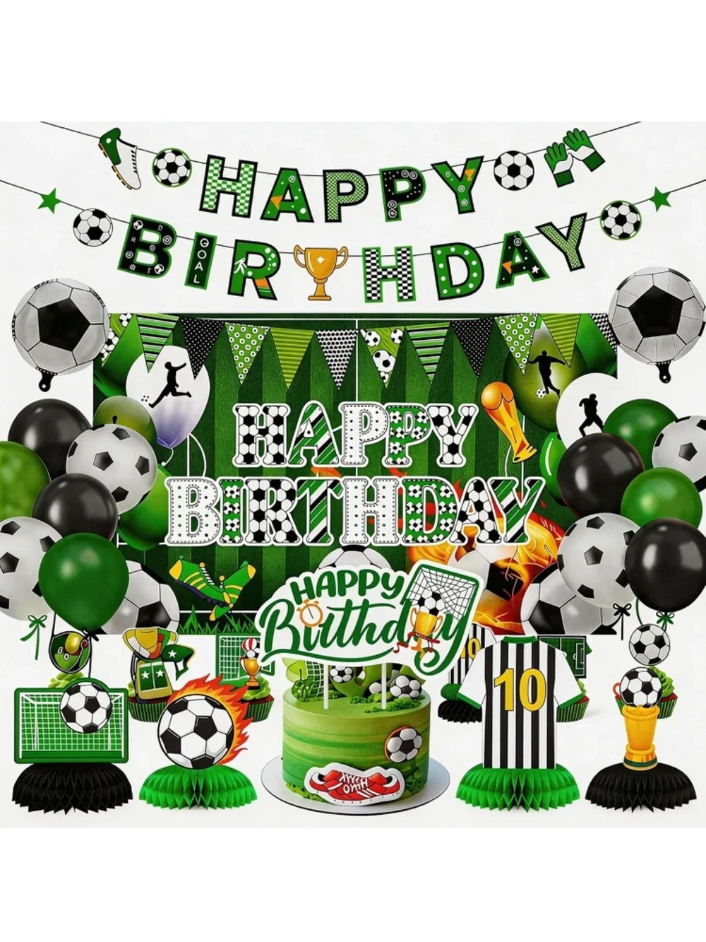 Soccer Party Decorations NWT